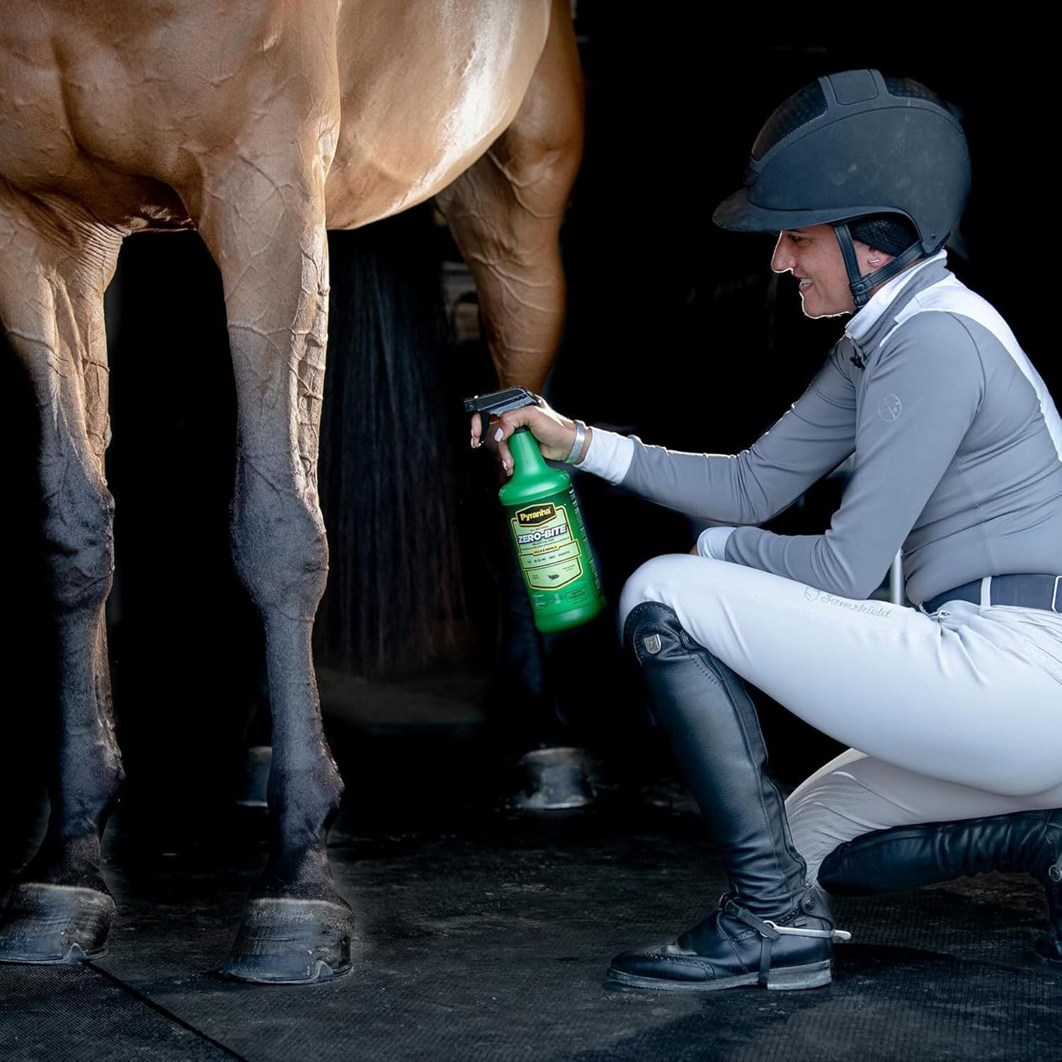 PYRANHA Zero-Bite All Natural Fly Spray - Ready to Use Water Based Repellent for Horses, Dogs, Cats, Ferrets, Caged Pets, Livestock | Kills & Repels Flies, Gnats, Mosquitoes - 1 Quart image number 3