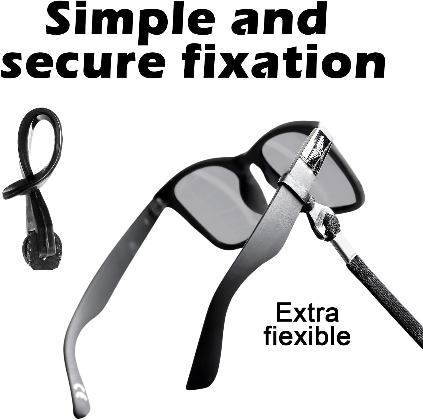 4Pcs Glasses Chain, Sunglasses Chains, Glasses Straps for Men and Women Chain Cord Eyewear Retainer