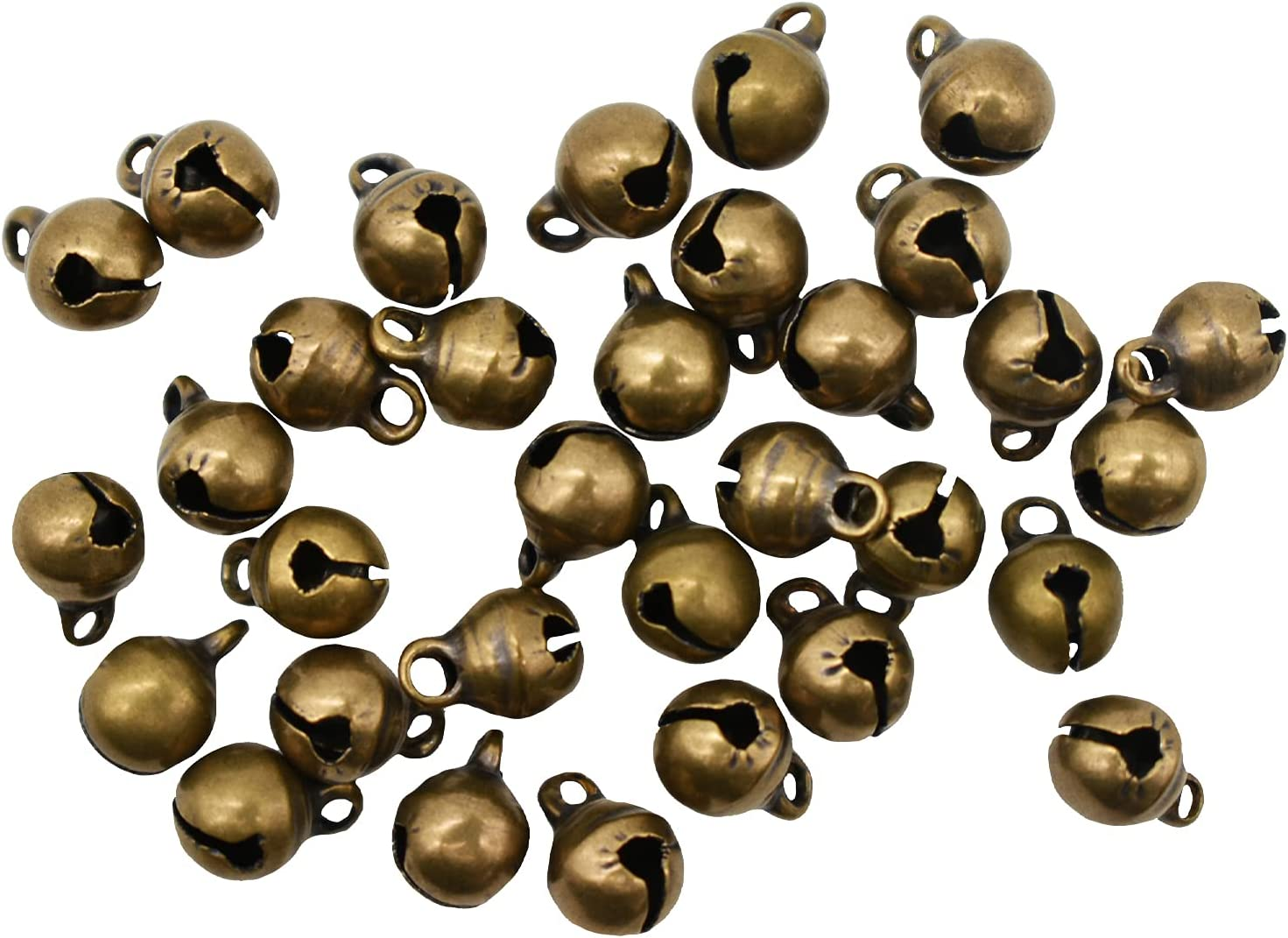 Maydahui 200PCS Mini Jingle Bell 1/4 Inches Vintage 6Mm Alloy Bronze Color Bead DIY for Sewing Wedding Jewelry Findings and Crafts image number 3