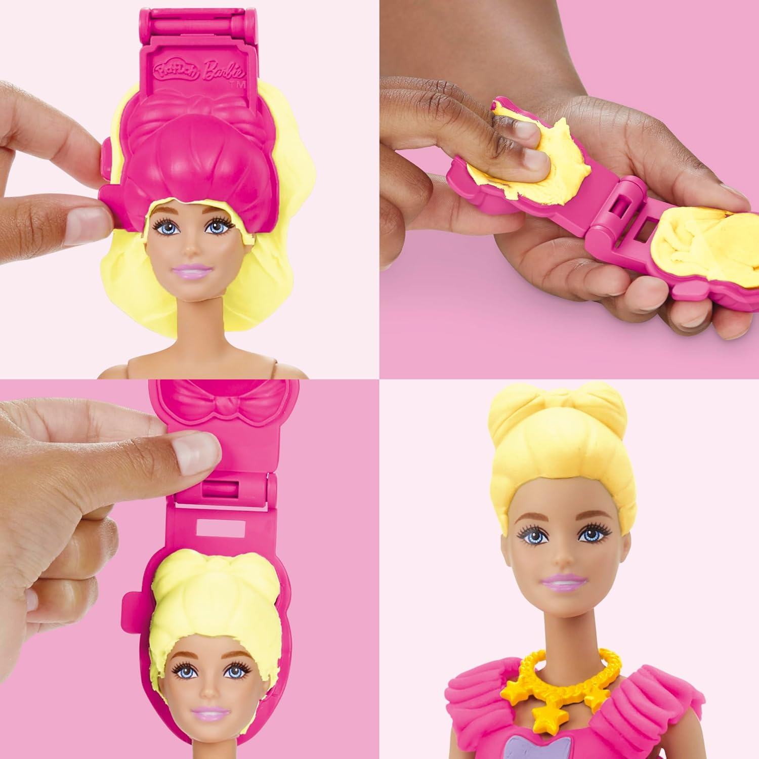 Play-Doh Barbie Ruffles & Bows Doll Set image number 1