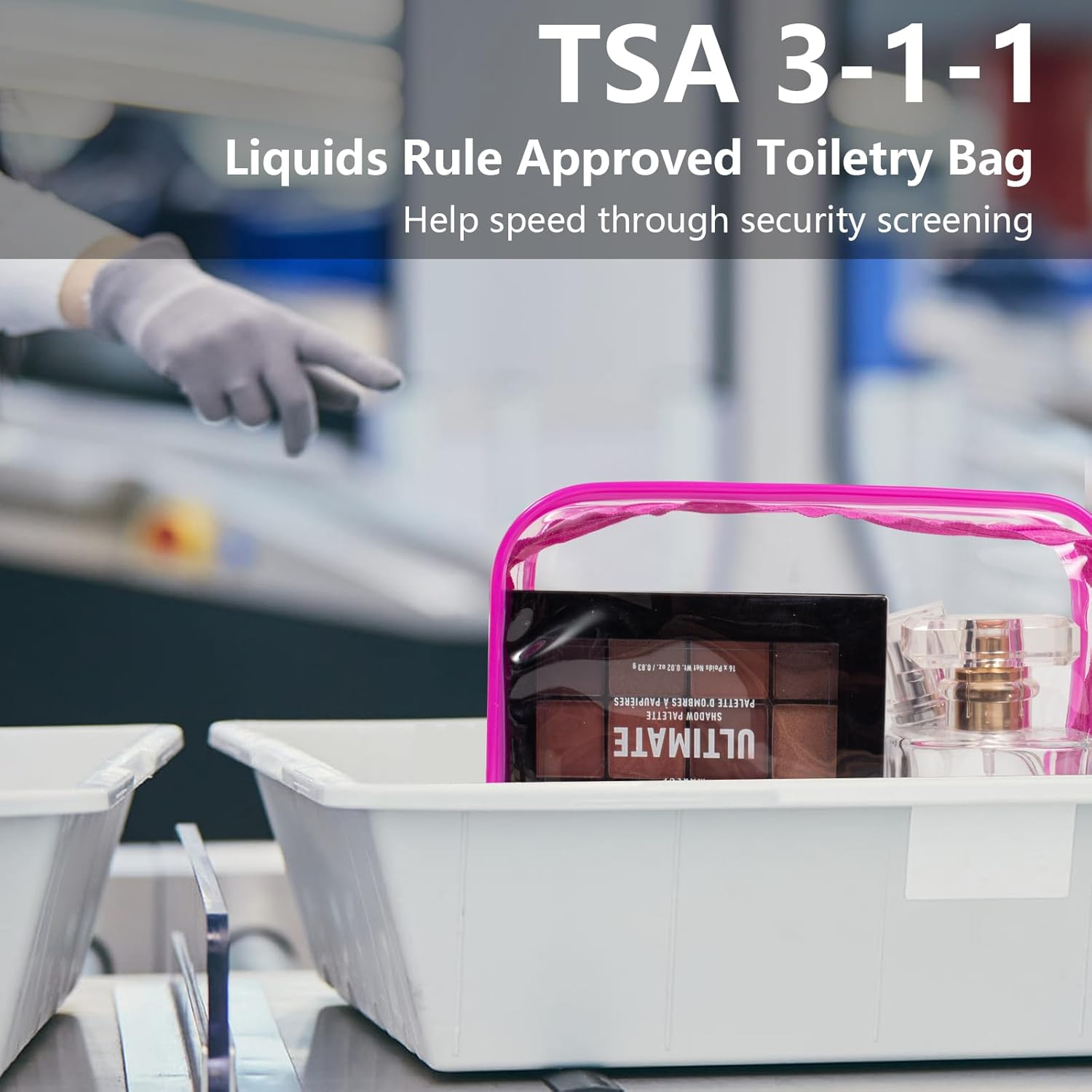 4 Packs Clear Bogg Beach Tote Bag with 4 Insert Hooks Accessories for Bogg Bags Travel Makeup Clean Toiletry Brush Organizer Cosmetic Divider Storage Inner Pouch (Bogg Clear Black, Pack of 8) image number 4