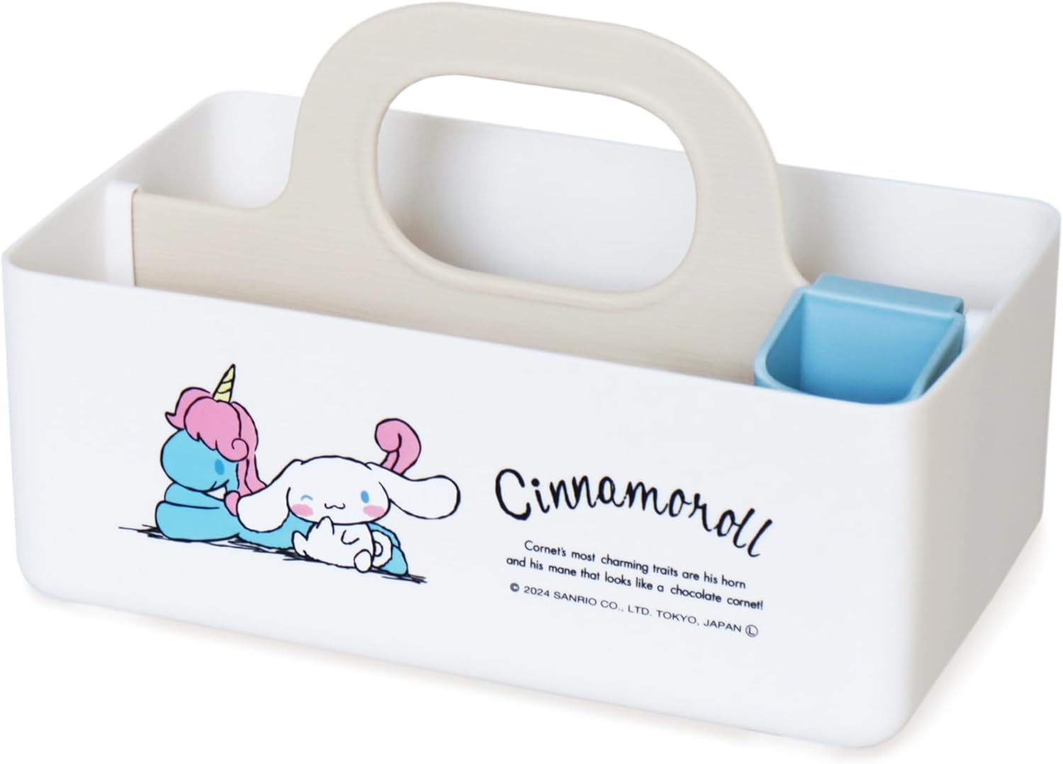 Nishiki Kasei Storage Case, Cinnamo Roll, Mini Motte Case, Approx. Width 8.1 X Depth 4.9 X Height 5.3 Inches (20.7 X 12.5 X 13.5 Cm), Desktop Accessory Storage, Made in Japan image number 6