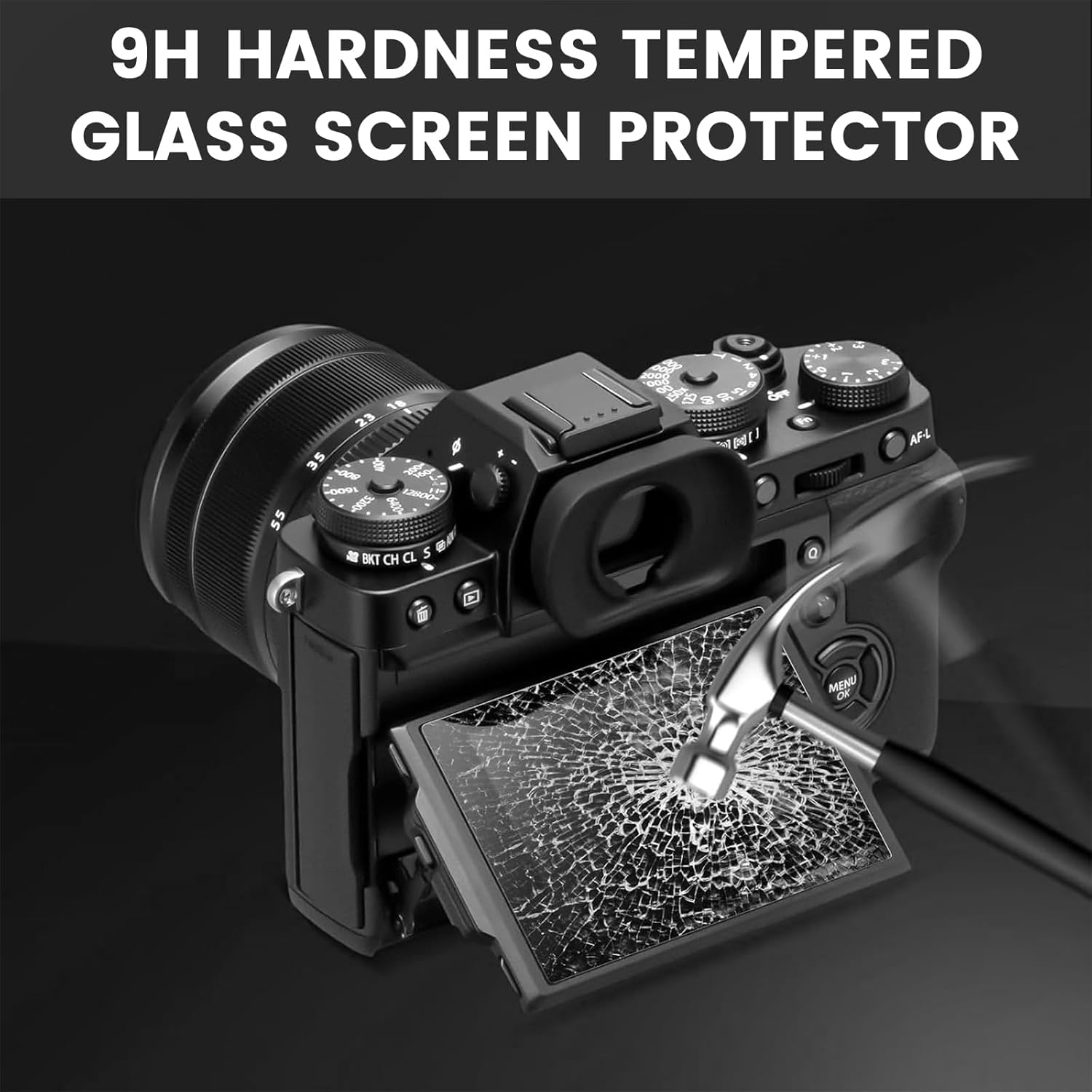 Pack of 3 Camera Tempered Film, Compatible Screen Protector for Sony Alpha A6700 Camera, Protective Glass Film, HD Clear Screen Protector image number 3