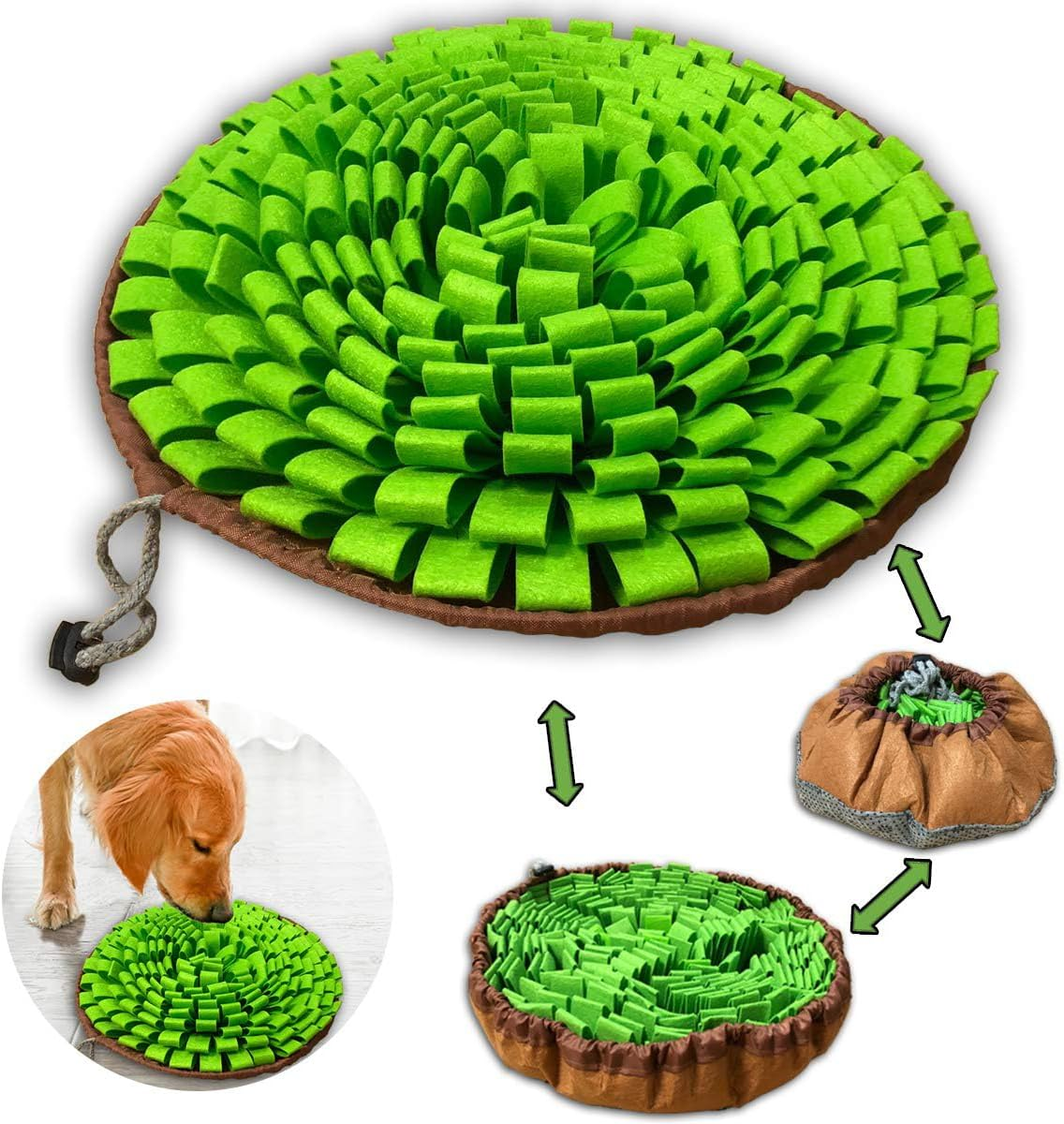 Heatunk Interactive Snuffle Mat for Pets: Encourages Natural Foraging & Stress Relief - Ideal for Dogs, Cats, and More image number 6