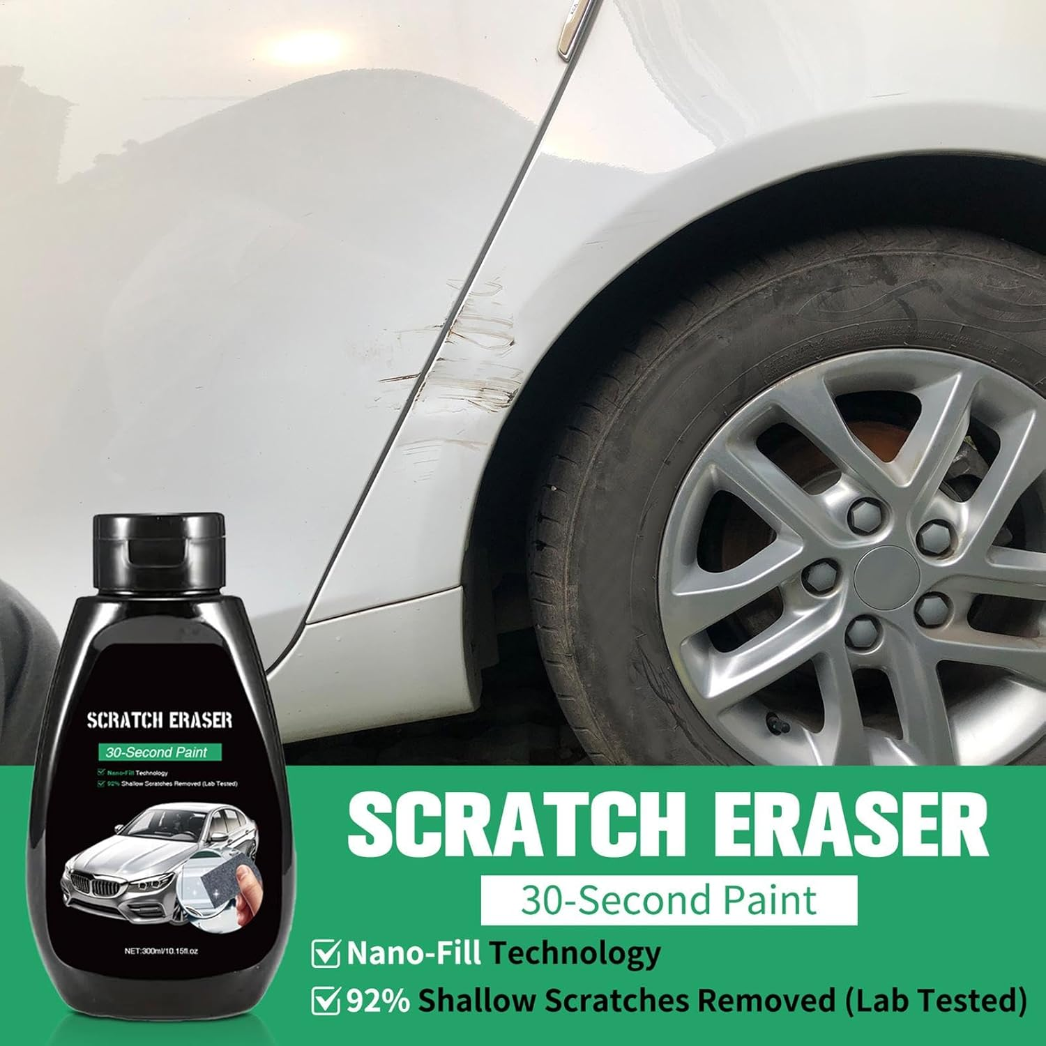 Polishing Compound for Car - Multifunctional Polishing Compound | 300Ml Portable Repairing Accessories, Automotive Buffing Tool for Trucks image number 3