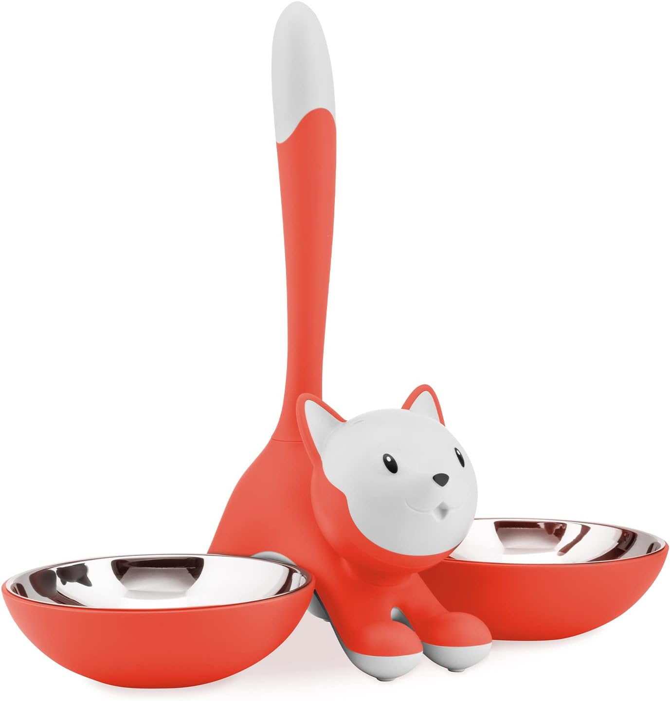 Alessi Cat Accessories, PP,18/10 Stainless Steel, Orange, Red, One Size image number 4