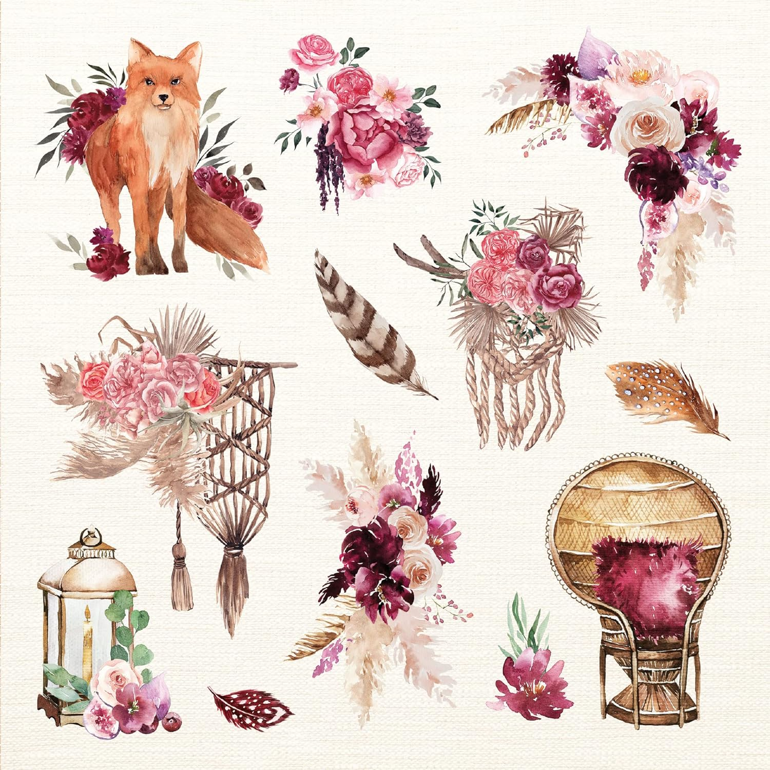 Boho Dreams Sticker Book: a Free-Spirited Sticker Book image number 6