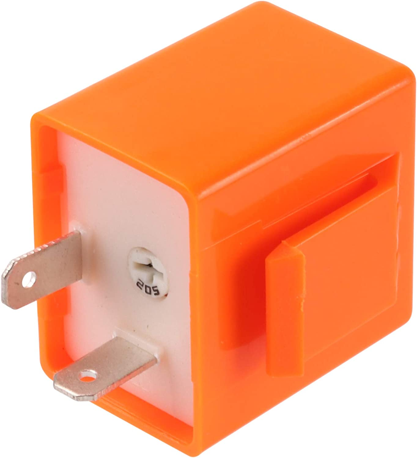 Kinstecks 2Pin Flasher Relay Speed Adjustable 12V Motorcycle Indicators LED Light Flasher for Motorcycle LED Indicators Turn Signal Light image number 4