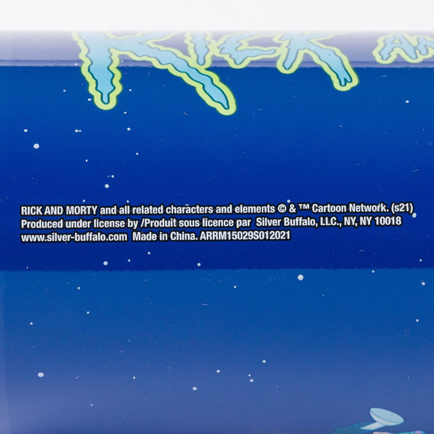 Silver Buffalo Rick and Morty Portal Jump Stainless Steel Water Bottle with Strap, 27-Ounces