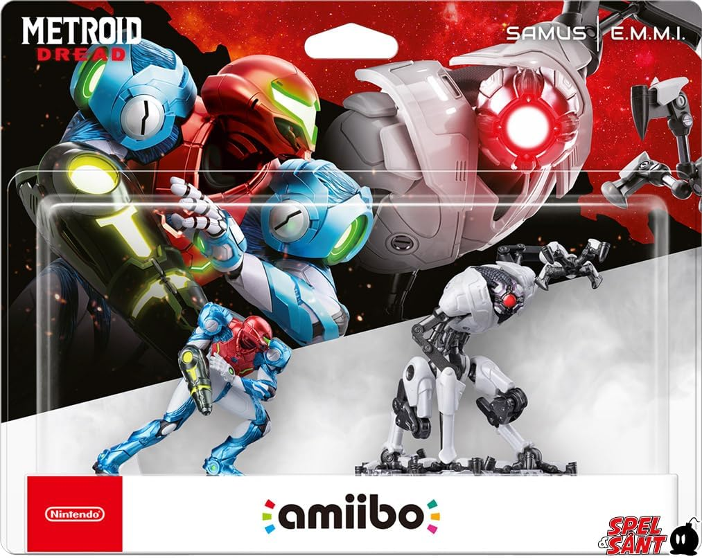 Metroid Dread Amiibo &ndash; Samus and E.M.M.I Double Pack image number 1