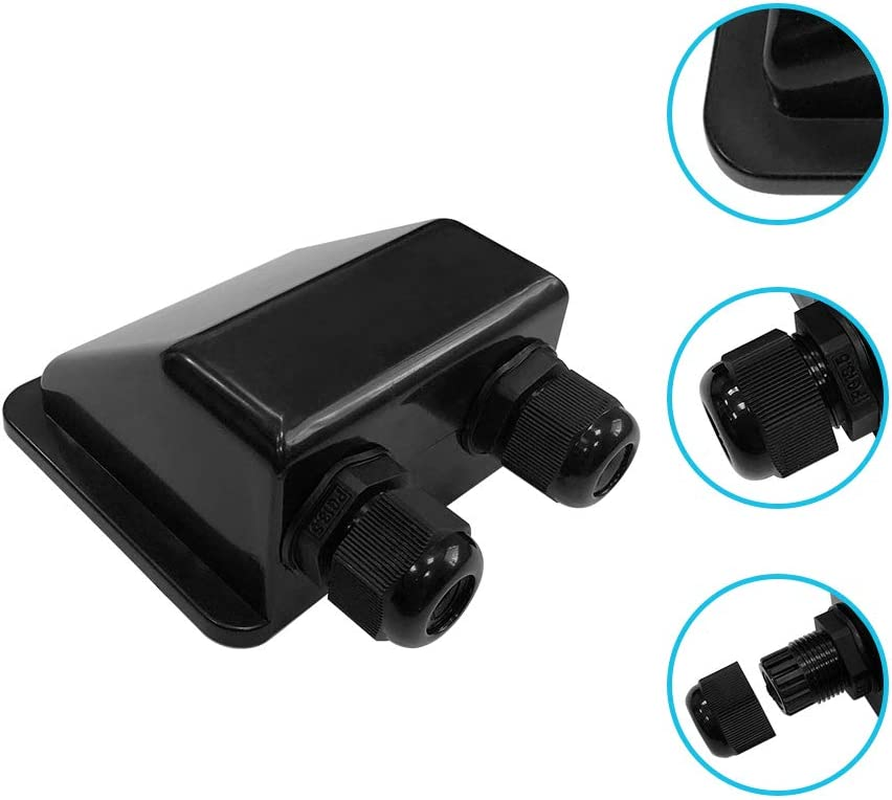 Renogy Cable Entry Housing Mount Cable Entry Housing Mount for RV, Boats, Caravans, Marine, Cable Entry Housing Mount image number 4