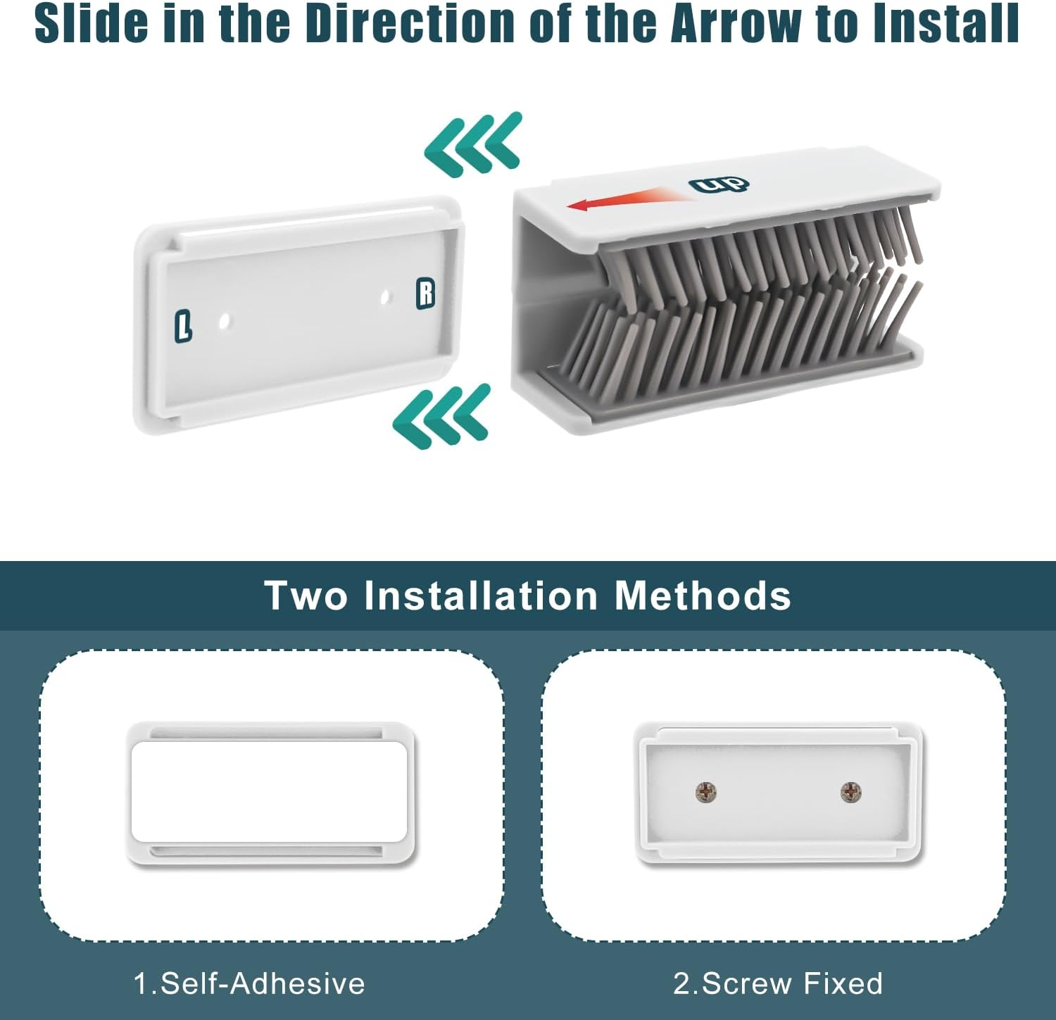 Shower Hair Catcher, Not Dirty Hands, Silicone Hair Collector, Wall Mounted Hair Catcher for Bath, Hair Trap for Wall (White) image number 1