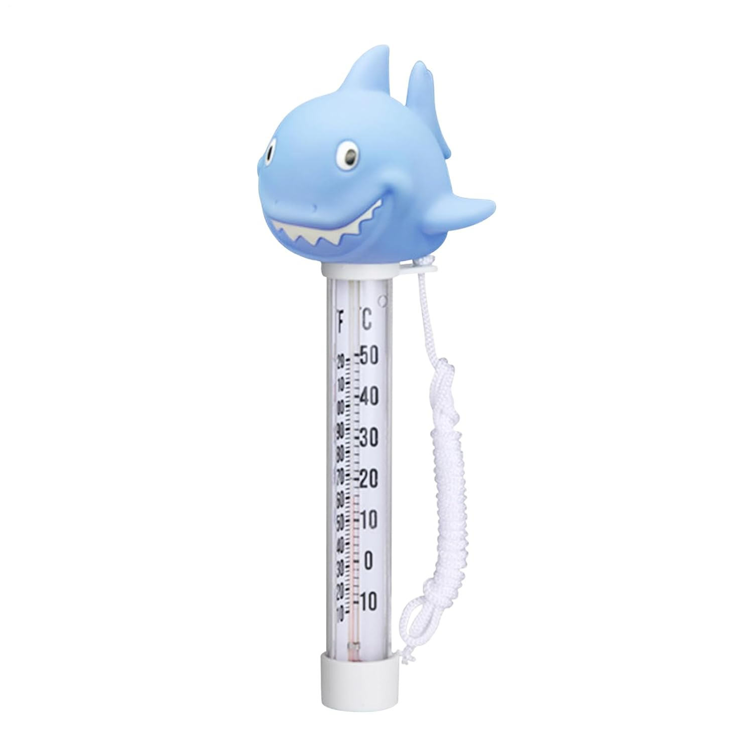 Pool Temperature Gauge &ndash; 9.06 Inch Thermometer | Floating Leakproof Feature &ndash; Shark Style Water Thermometer for Accurate Reading in Pools Spas Ponds Aquariums | PP Device &ndash; Indoor Outdoor Use image number 5
