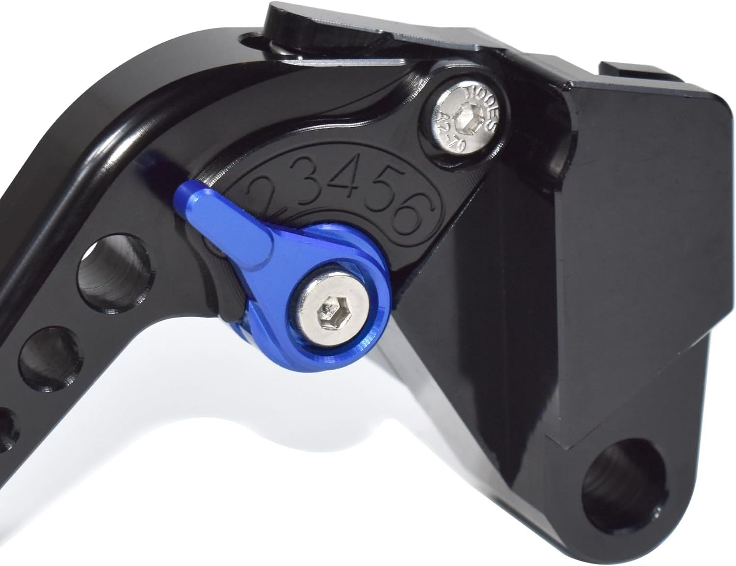 MTCRIGHTER Short Brake Lever Clutch Lever Compatible with Honda Scrambler SCL500 CL250 CL300 CL500 CL Street 2023-2024, CNC Aluminum Alloy Made (Black) - Blue image number 3