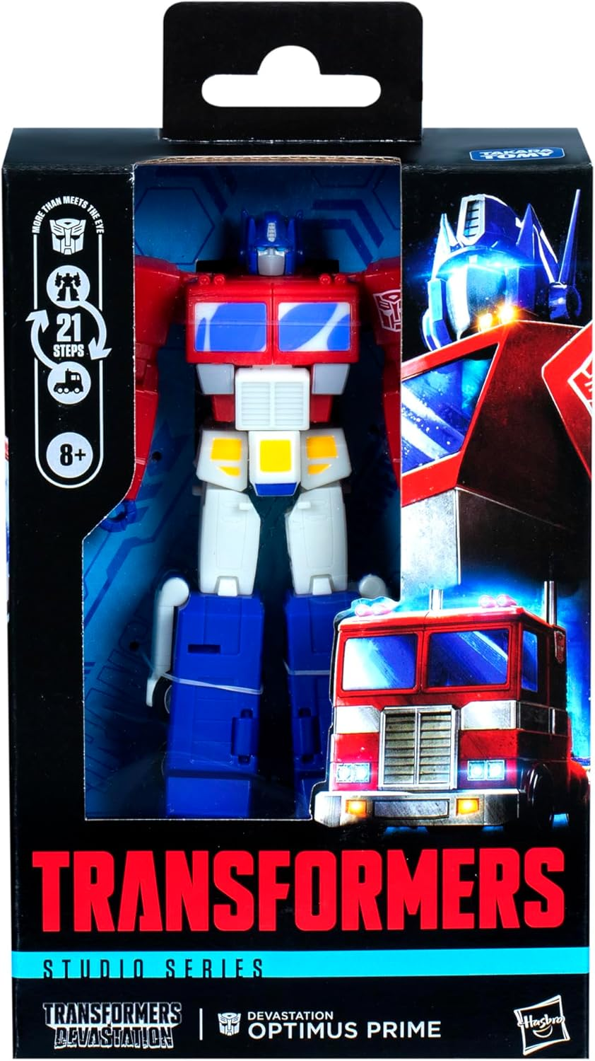 Transformers Toys Studio Series Deluxe Class Transformers: Devastation Optimus Prime, 4.5-Inch Converting Action Figure, 8+ image number 3