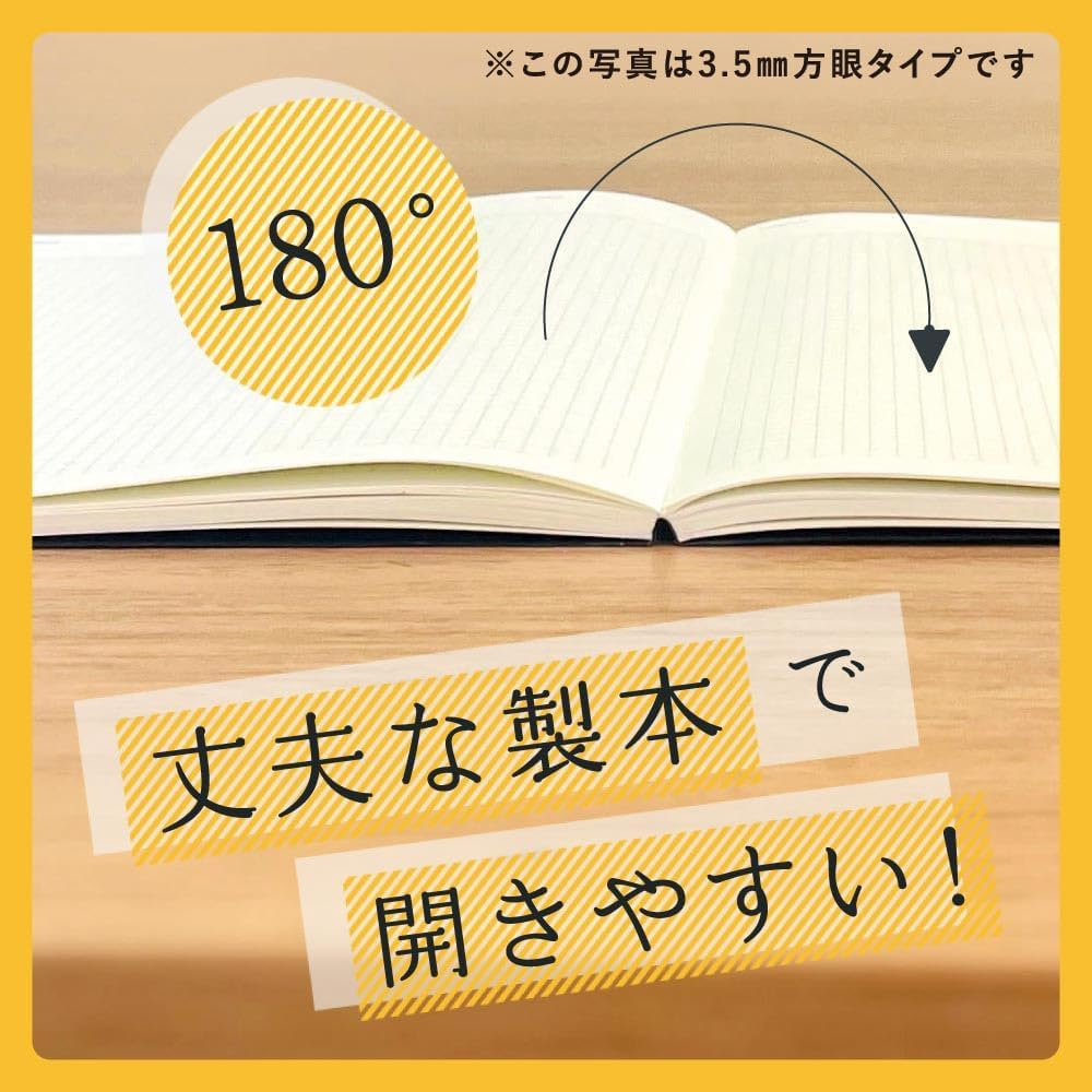 NOLTY Nolty Notebook A5 Asymmetric, 0.24 Inch (6.0 Mm) Ruled, Dot Square, Gray NTBNT1102 image number 2