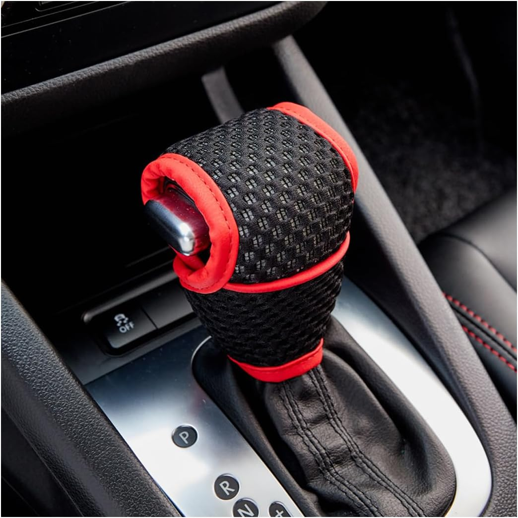 AUCELI Car Gear Shift Knob Cover, Automotive Manual Stick Shifting Handle Gear Shift Knob Protector, Vehicle Decoration Accessories Universal for SUV, Truck, RV and More