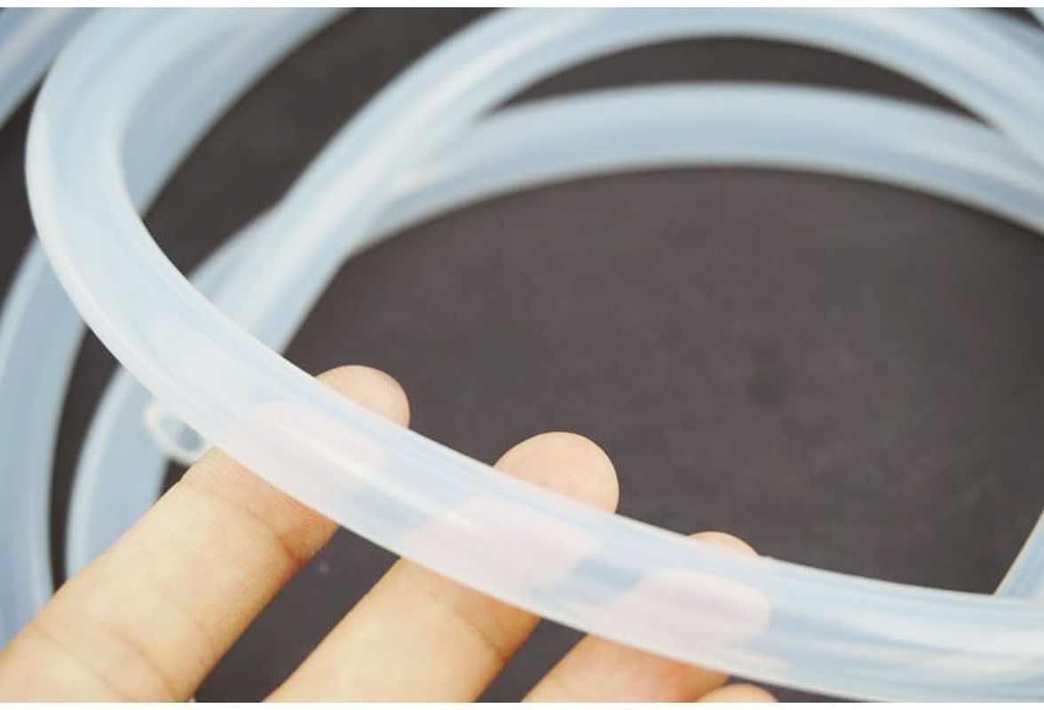 Djmed Silicone Suction Tube, Food & Medical Grade Transparent, Frosted Clear, 2.2M