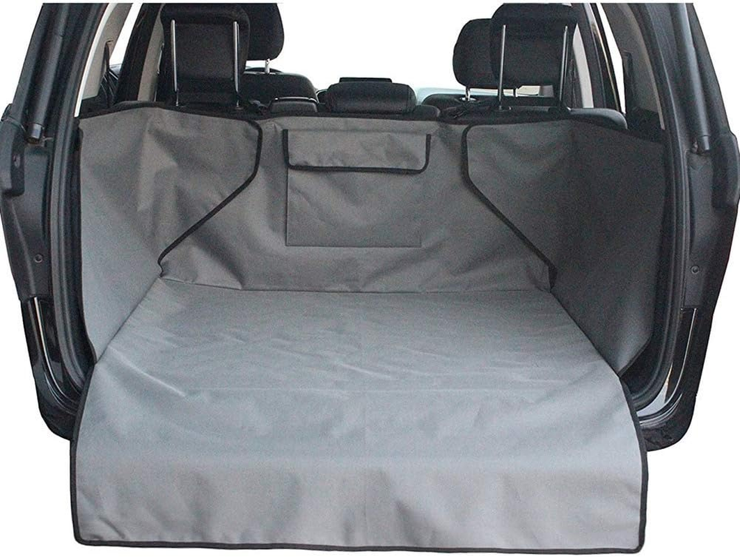 Dog Vehicle Cargo Liner Cover Pet Seat Cover Bed Floor Mat Nonslip Waterproof Universal for Car SUV Truck Vans Gray image number 1