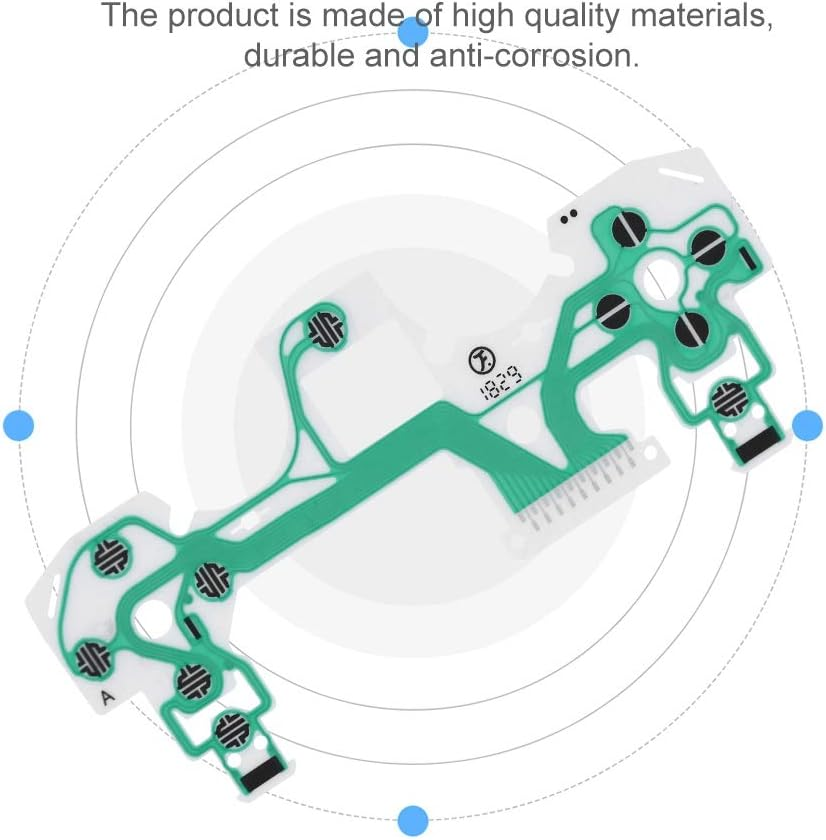 Bewinner 10Pcs Conductive Film for 4,Replacement Part Green Keypad Conductive Film For,Replacement Parts for Controller - Non-Conductive, Worn, Viscous Conductive image number 6