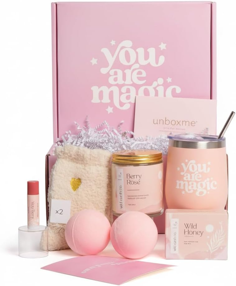 Unboxme Gifts for Women - Birthday Edition | Gift Box for Her | Thinking of You Gift Basket with Mug, Scented Candle, Bath Bombs, Soap + More | Unique Gift Ideas image number 5