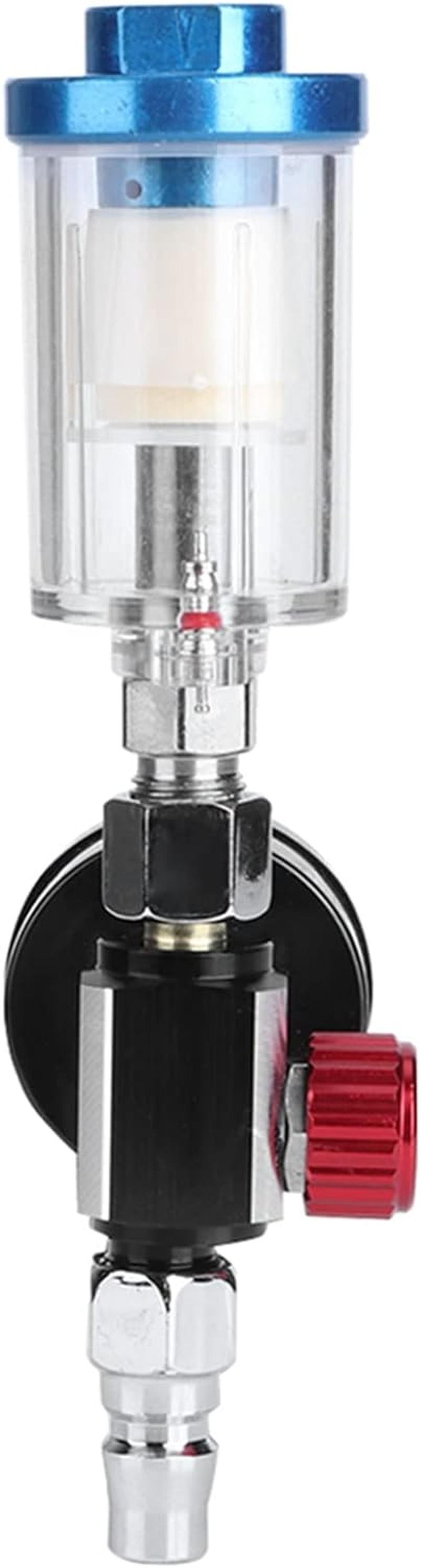 Air Pressure Regulator Valve, Spray Gun Water Filter, Pneumatic Spray Gun Pressure Adjusting Gauge with Oil Water Trap Filter Separator Tool Kit for Air Compressor Fitting image number 3