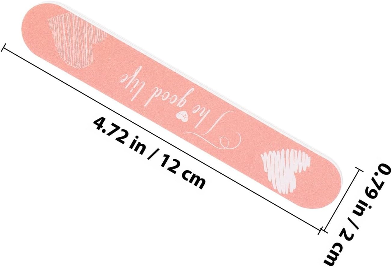 TEHAUX 6Pcs Double-Sided Nail Files Portable Manicure Nail Trimming Tools for Women Travel Salon Supplies image number 3