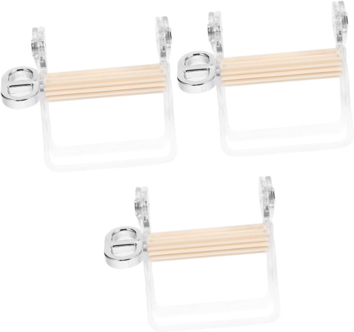 FOMIYES 2Pcs Tube Squeezer for Toothpaste Manual Rotating Dispenser Tool for Easy Squeezing Bathroom Pet Design for Skincare and Makeup Use