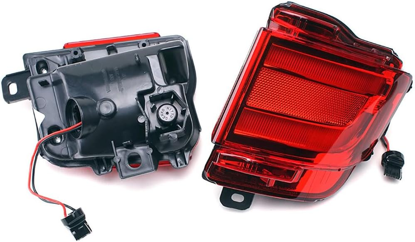 2PCS LED Rear Bumper Reflector Lights Rear Fog Lamp Assembly for Land Cruiser LC200 2016-2018 image number 2