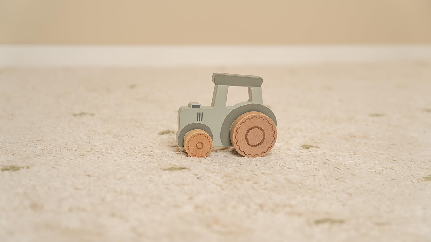 Little Dutch Little Farm Wooden Tractor Toy image number 1