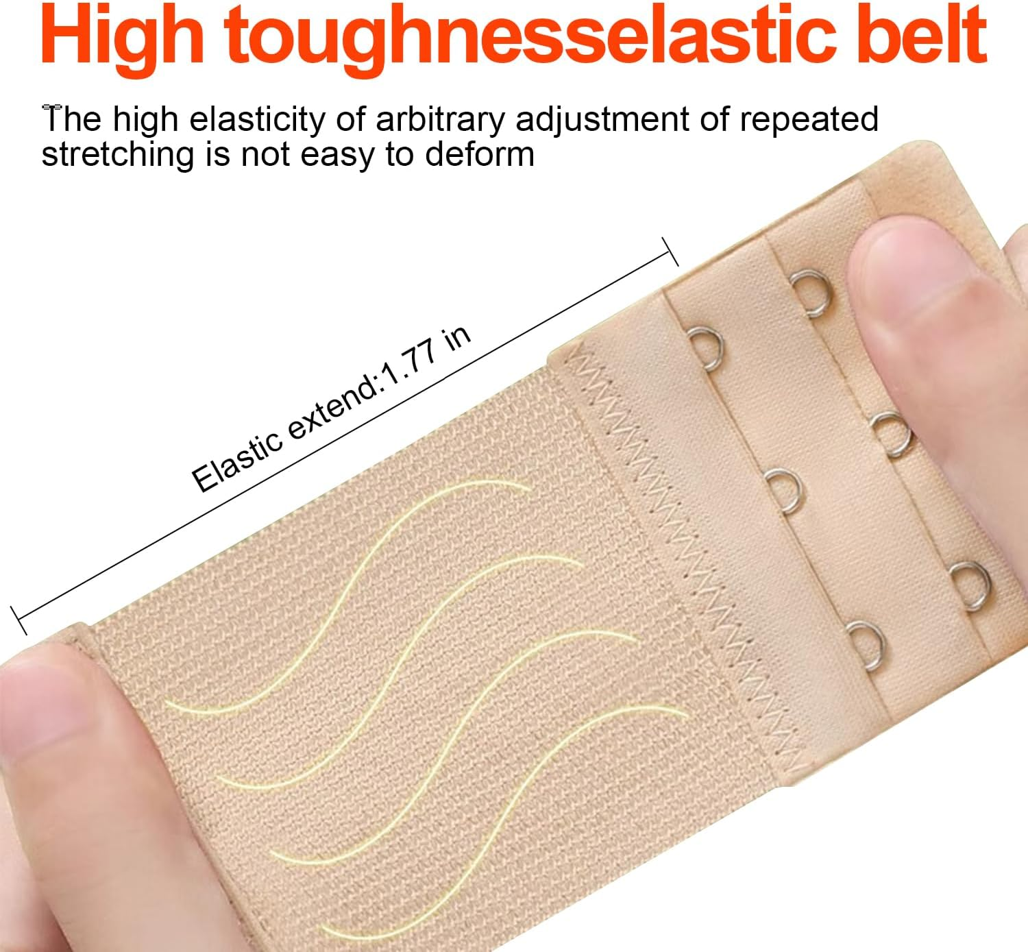 Bra Extender,H HOME-MART Women'S Bra Extender 3 Rows 2 Hooks 3 Hooks 4 Hooks 5 Hooks Bra Extension Strap Soft and Comfortable image number 2