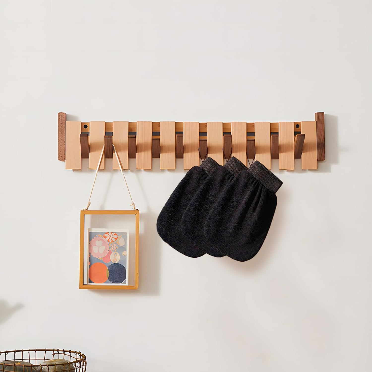 Luojinluoda Korean Exfoliating Mitts Body Scrub Glove - Premium Kessa Exfoliating Glove for Deep Cleaning, Dual-Sided Body Scrubber for Women/Men, Dead Skin Remover Spa Essential, Self-Tan Removal (Black) image number 4