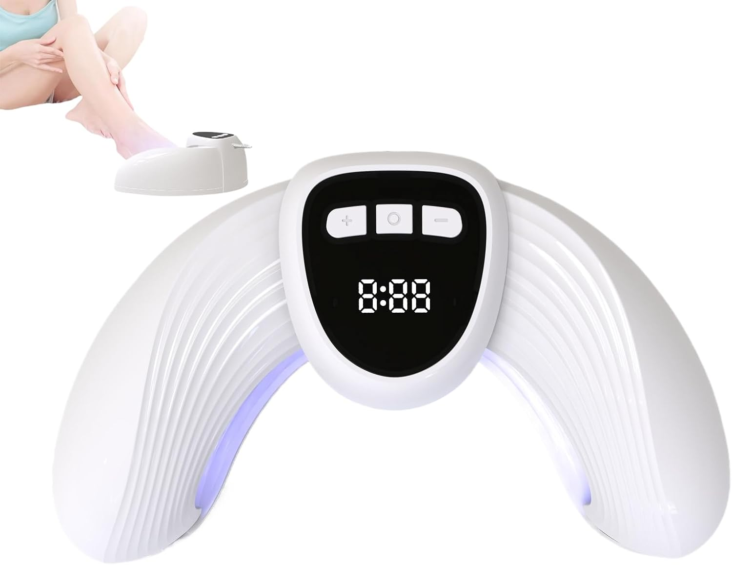 Nail UV Lamp - Gel Nail UV Light with Timer - Tools Quick-Drying Foldable Dryer U Shaped Polish Care for Home Spa Camping Salon Desk