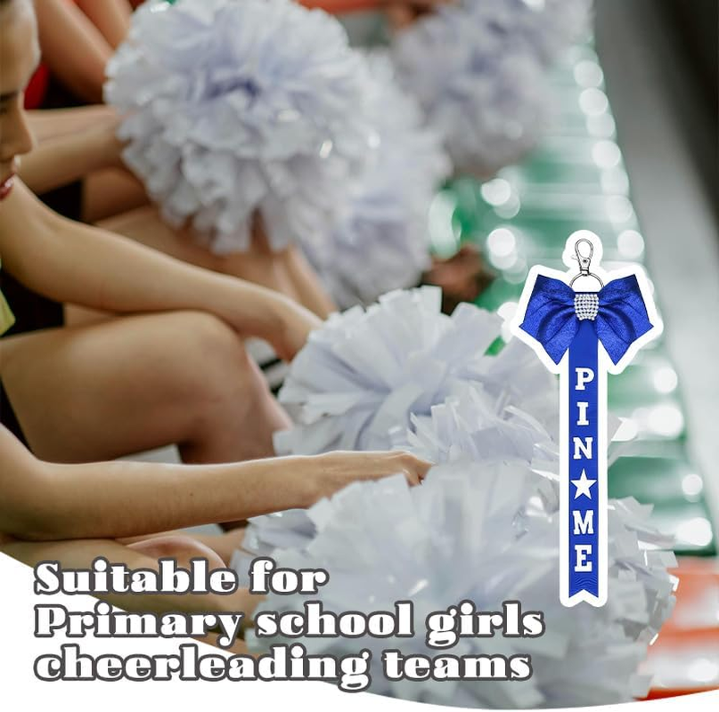 Pin Me Ribbon for Cheer Bag Backpack Cheer Stuff for Girls Daughter Birthday Graduation Gifts for Niece Cheerleader Keychains image number 2