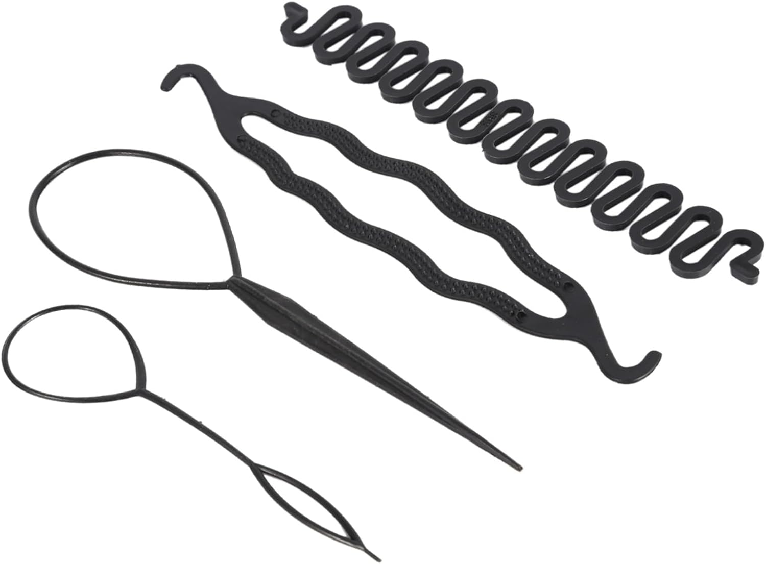 4 Pieces Styling Accessories Set - French Hair Clips, Braiding Stick for Hairstyling image number 2