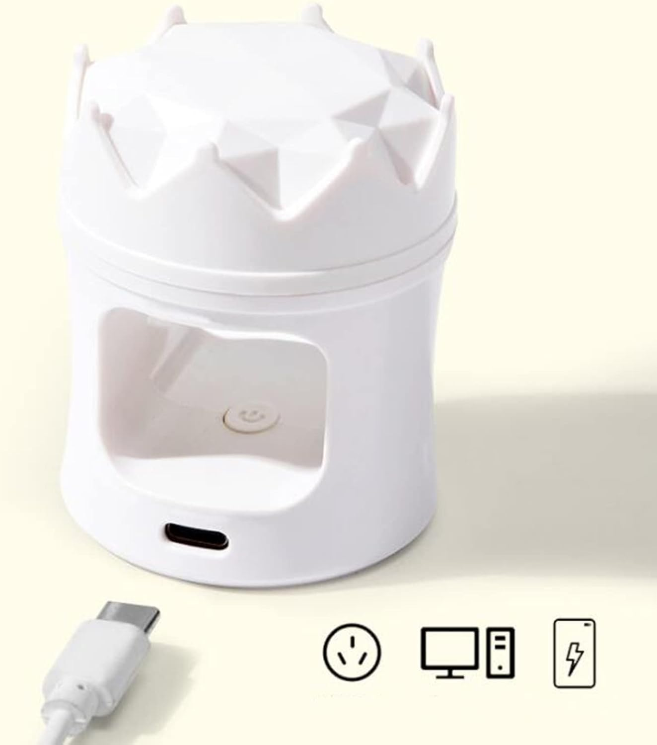 Onecen Mini Nail Lamp Gel U V Light Portable Nails Lamp Nail Dryer Nail Art with Recharge Type C for Salon Home DIY Manicure 6 Leds Flashlight /1814 image number 5