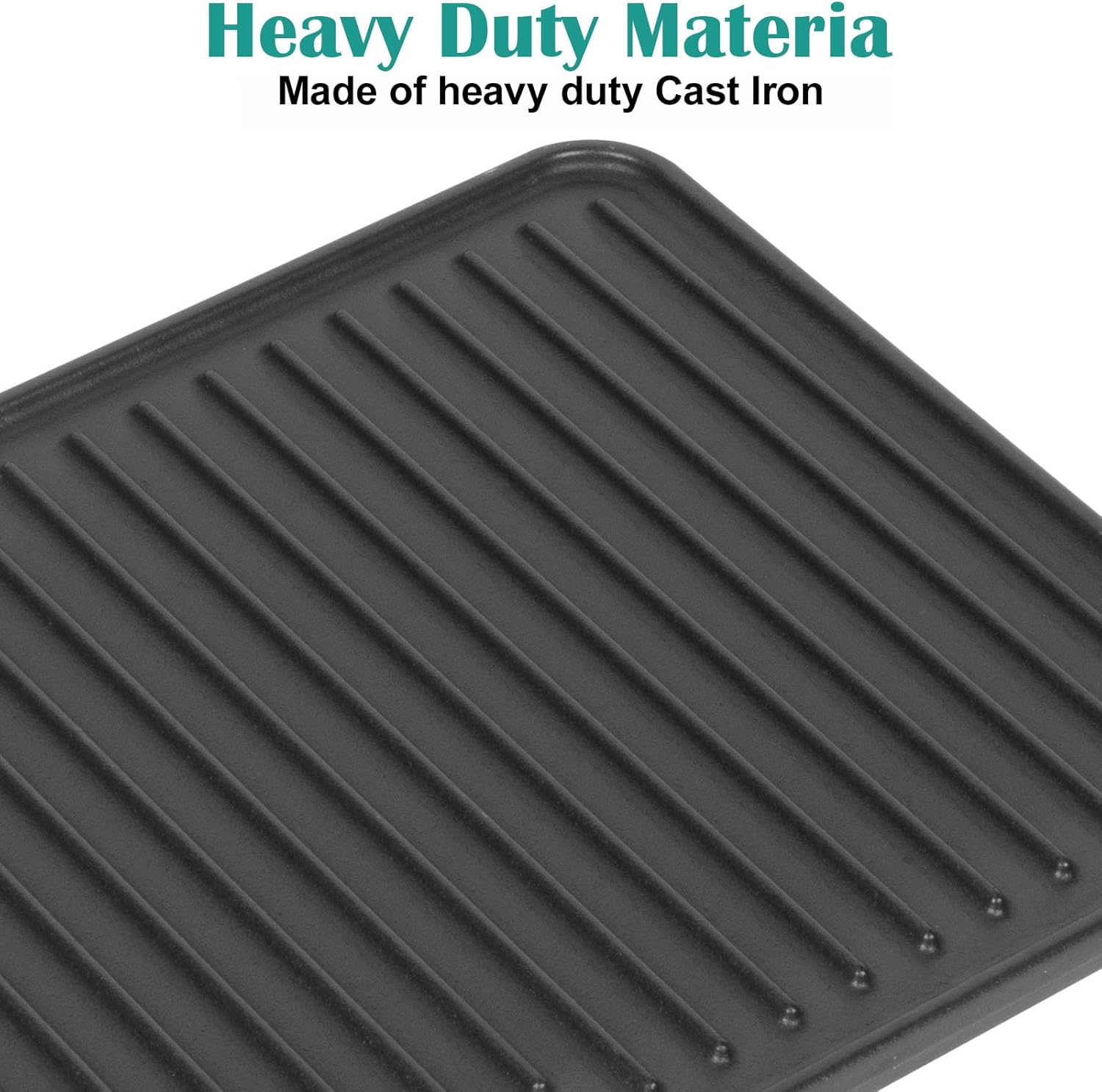 Cast Iron Grill Griddle for Weber Go-Anywhere Charcoal and Gas Grill, Flat Top Griddle Replaces 80631, 70211, 3634, 67195, 16" X 10" image number 3