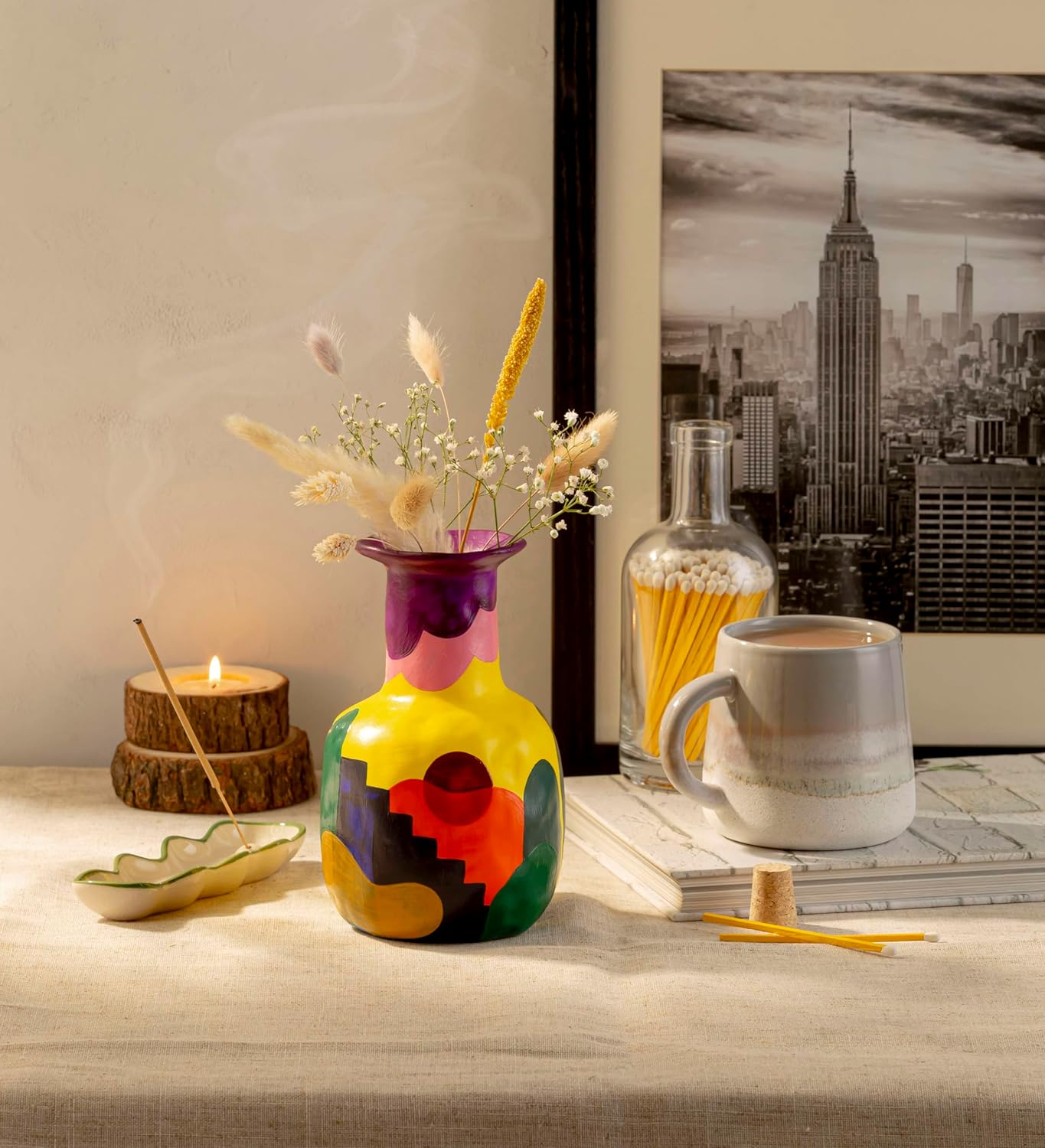 Pott'D&trade; Premium Acrylic Pottery Paints for Adults, Paint Set, Pottery Painting Kit for Air-Dry Clay - Regular Paints - Glitter Paints image number 2