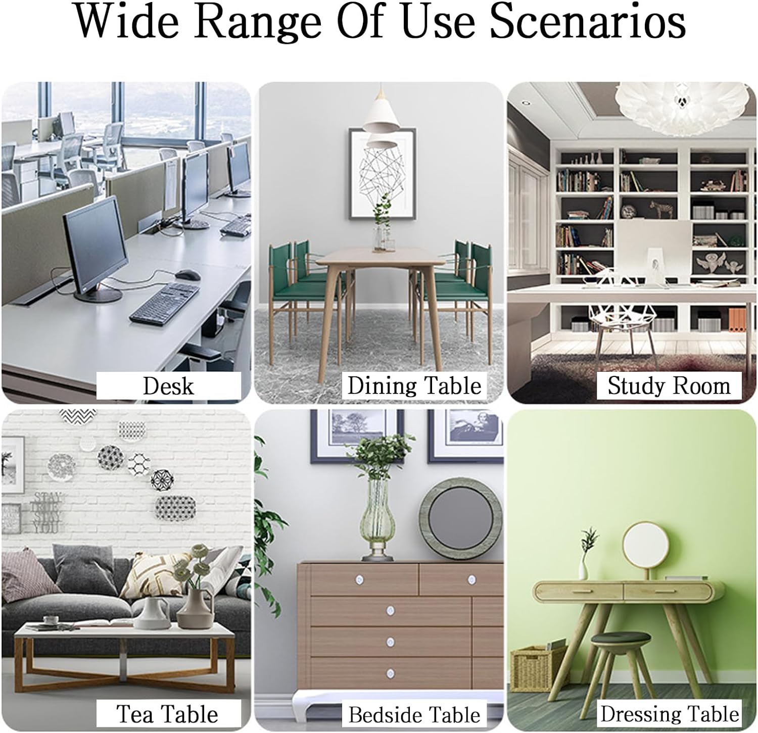 Mouse Pad Large Desk Pad, 60X30CM Mouse Mat Table Mat Protector Keyboard Pad for Computer Laptop PC Office Home Soft Comfortable Durable Desktop Mousepad (Black) image number 2