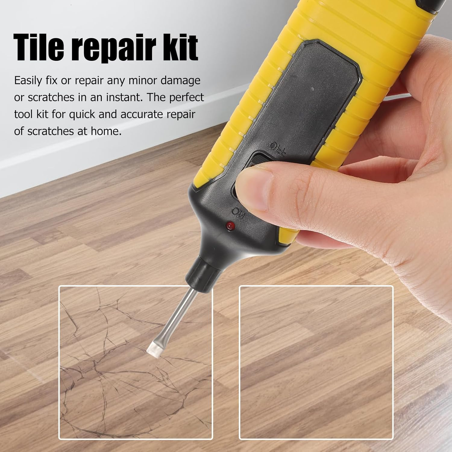 VICASKY Laminate Floor Repair Kit with 11 Wood Wax Sticks for Scratch Removal, Hardwood and Vinyl Floor Scratch Remover, Furniture Repair Set for Kitchen and Door Damage image number 4