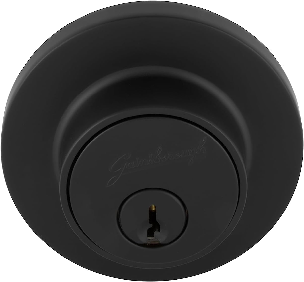 Gainsborough Tradepro Cass round Double Cylinder Deadbolt Lock, Matt Black image number 2
