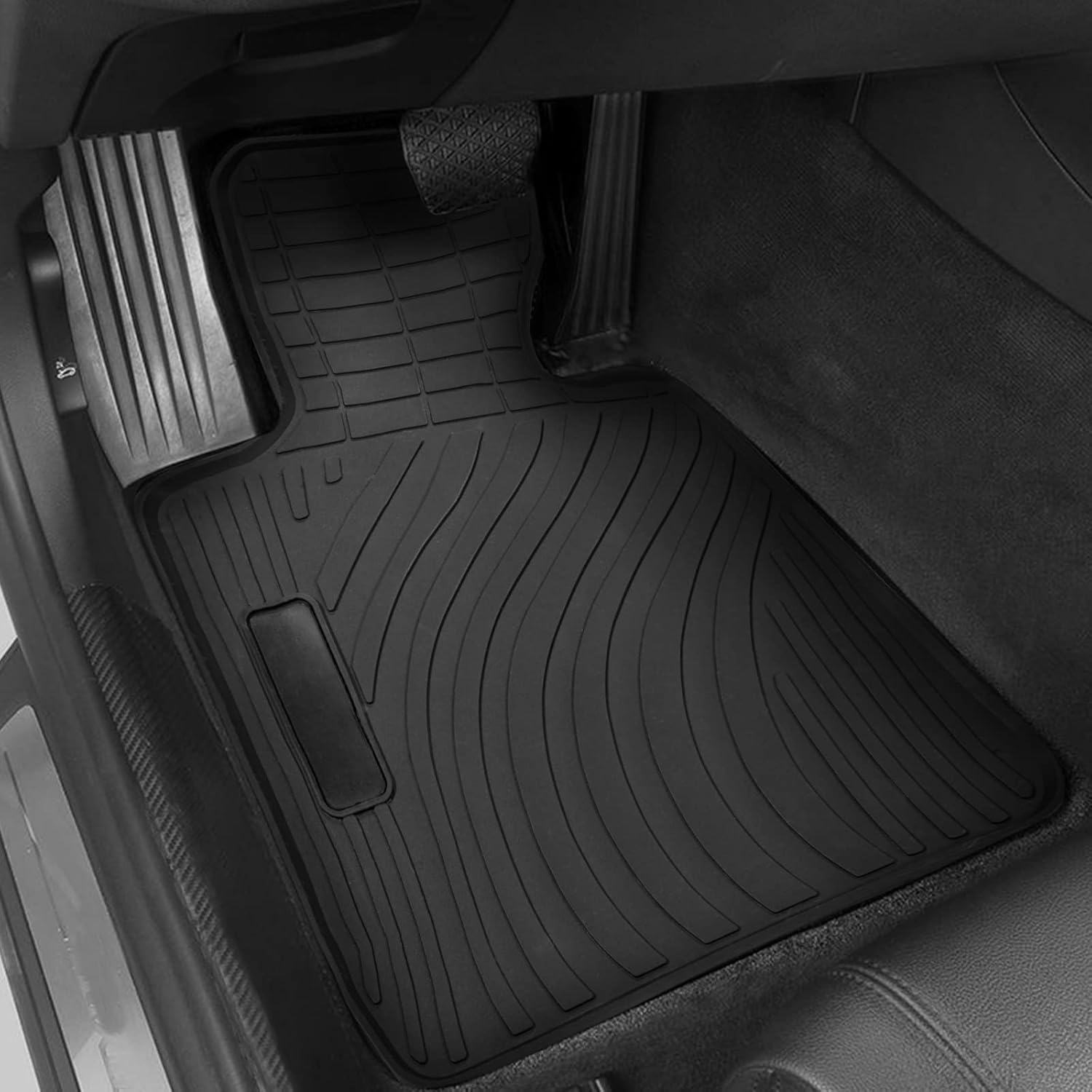 Spurtar Car Floor Mat Fit for BMW 3/4 Series F30 F31 F32 F33 F36 320I 328I 335I 2012 2013 2014 2015 2016 2017 2018 2019, Rubber Car Floor Mats with 3D Edge All Weather Protector image number 5