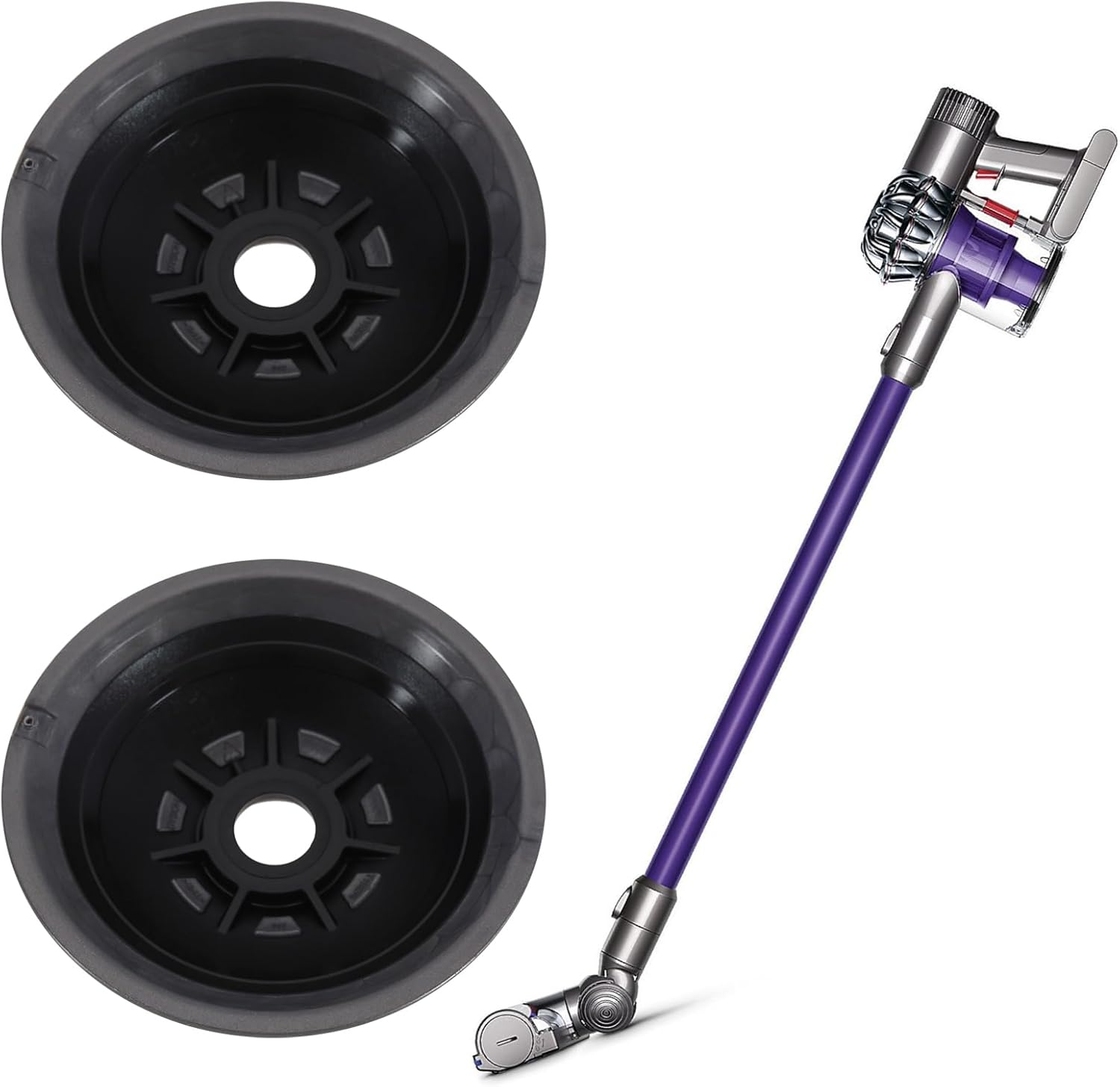 VGOL 1 Set Vacuum Cleaner Wheel Kit Compatible with Dyson V6/ V7/ V8/ V10/ V12/ DC58/ DC59/ DC62/ DC72 Ball Wheel Replacement with Fixings Screws Screwdriver image number 6