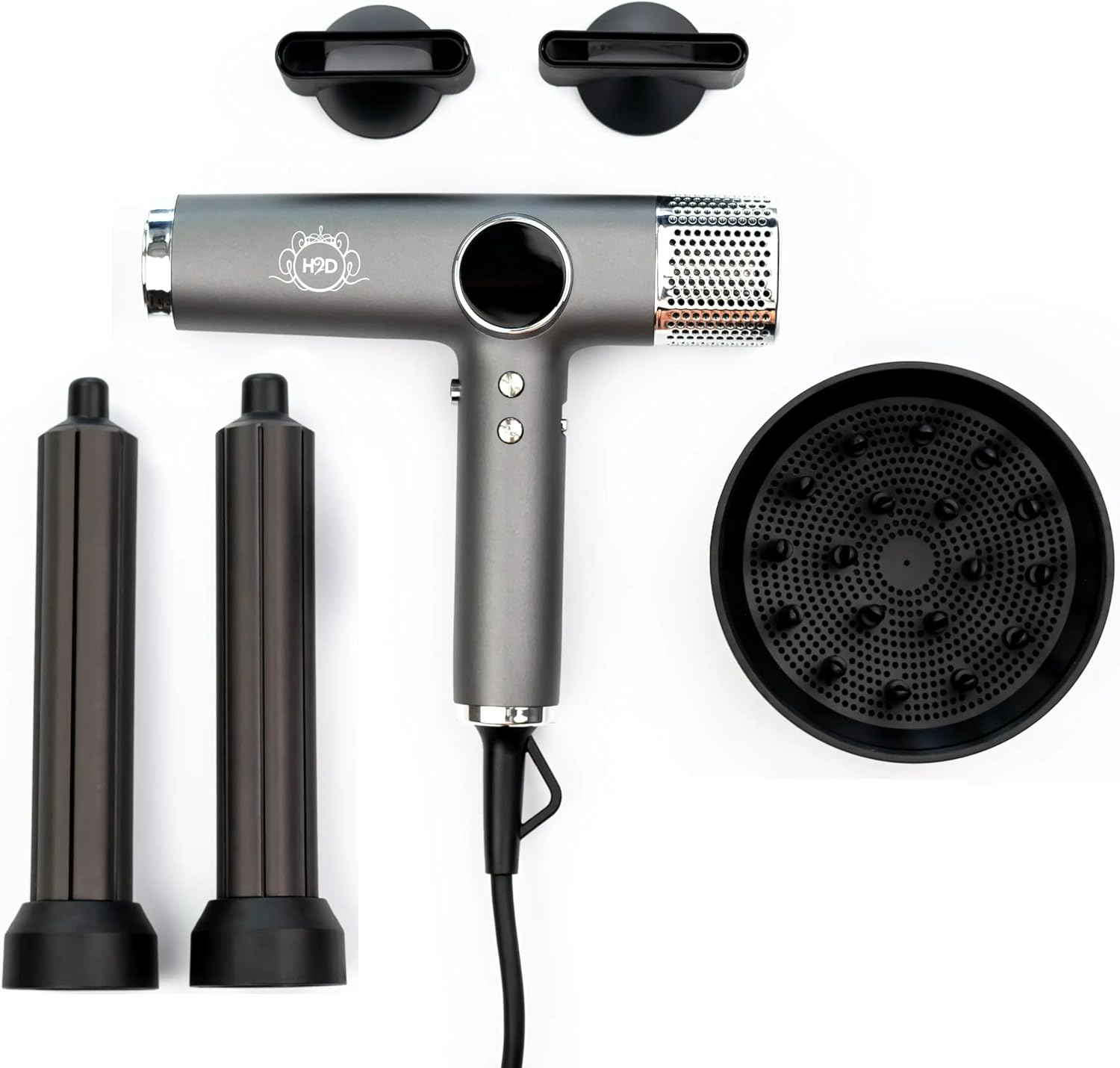 H2D Xtreme Four in One Hair Dryer + Styler - Space Grey image number 3