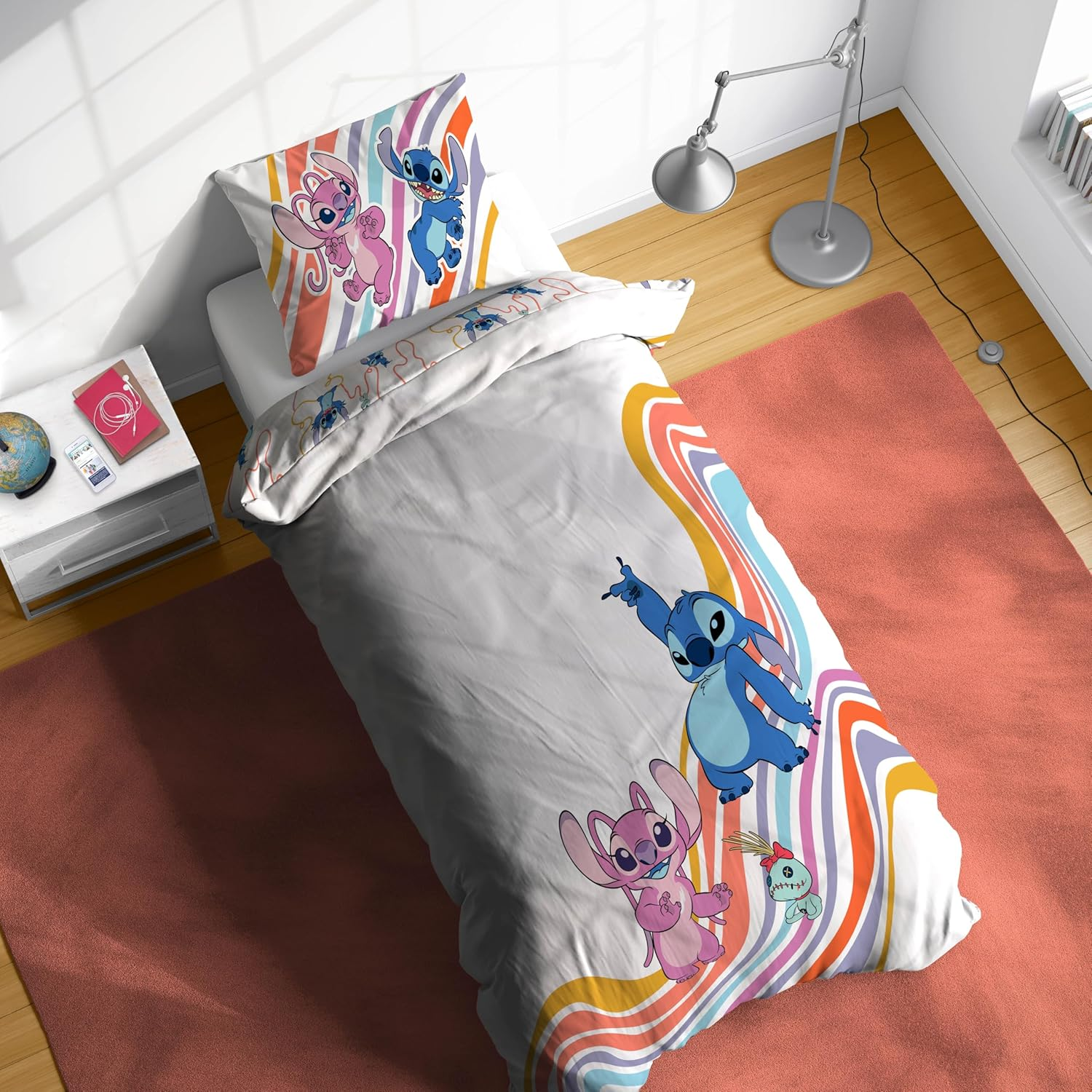 Jay Franco Disney Lilo & Stitch 100% Cotton Single Duvet Cover Set - Includes Pillowcase 80 X 80 Cm image number 2