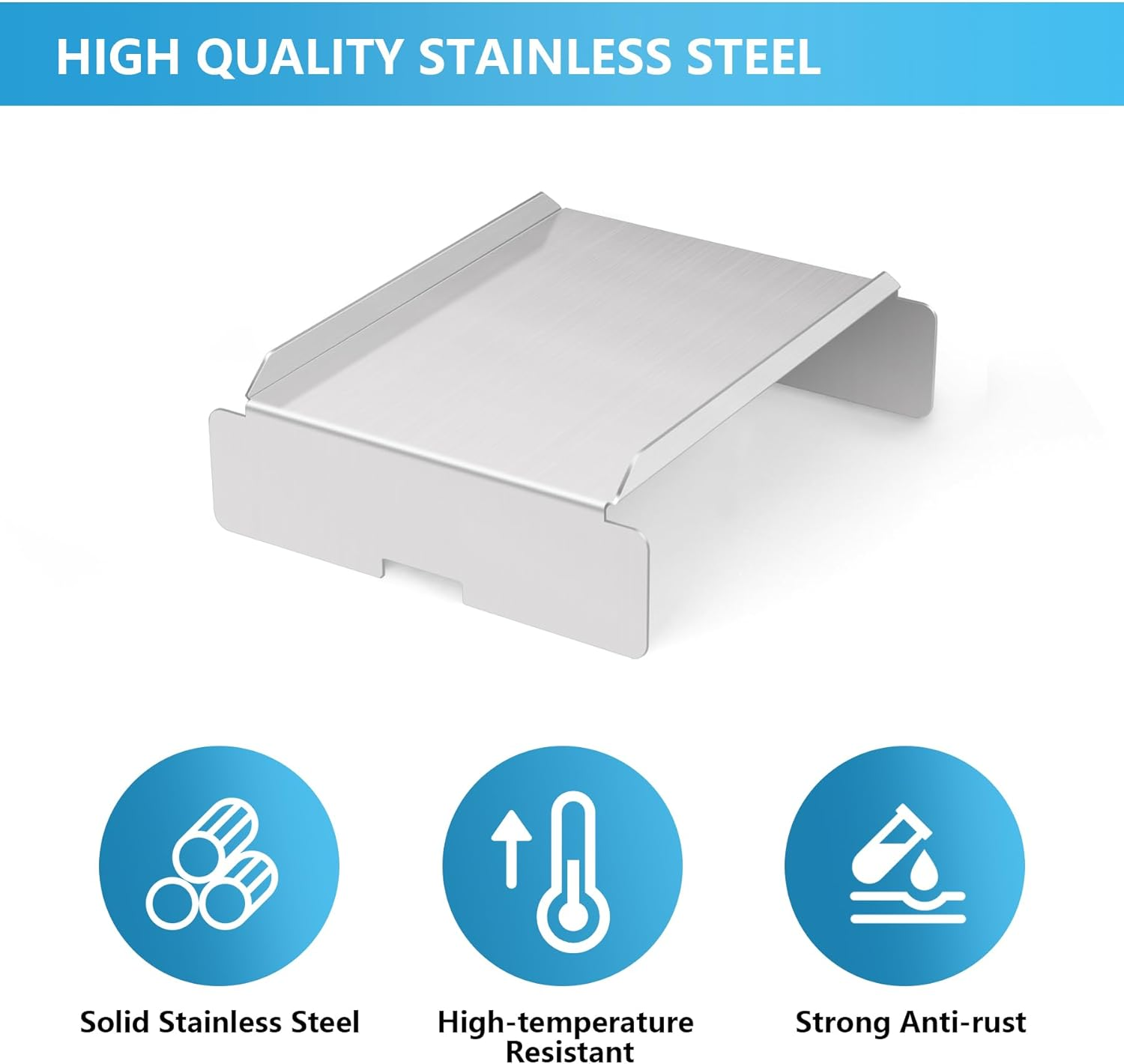 Stainless Steel Grill Heat Baffle Diffuser Replacement for Pit Boss 700 820 850 1000 1150 1250 1300 1600 Series Pellet Smoker Grill Accessories Etc.,Modified Flame Tamer for Pit Boss Heat Deflector