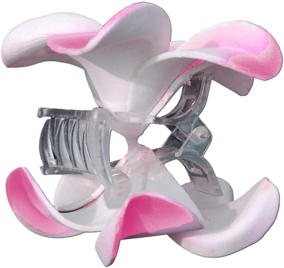 SEESTERN Bali Hawaii Hair Clip 2 Frangipani Flowers Made of Foam Rubber Hair Clip FBA_1301 Pink image number 1