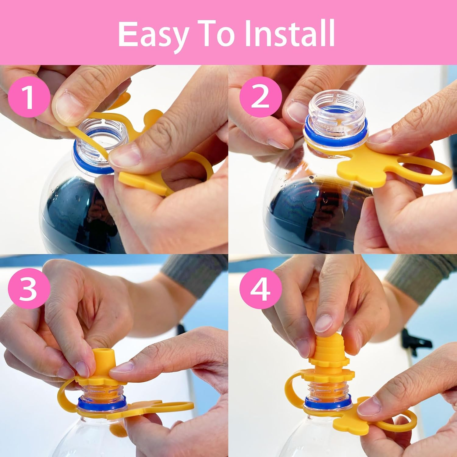 No Spill Silicone Bottles Top Spout for Toddlers Kids and Adults, Protects Kids Mouth, BPA Free (Old Style) image number 5