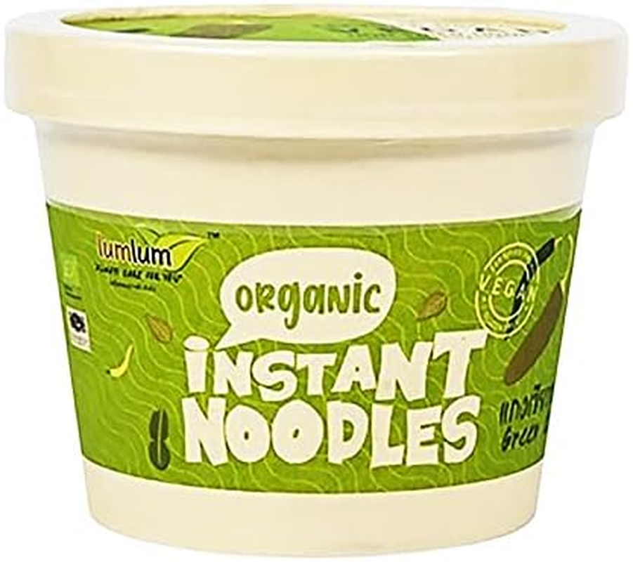 Lum Lum Organic Green Curry Flavour Instant Noodle 70 G image number 1