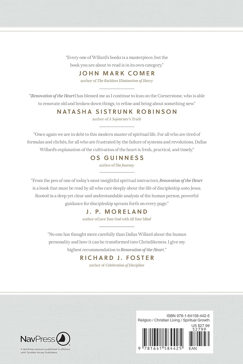 Renovation of the Heart: Putting on the Character of Christ - 20Th Anniversary Edition